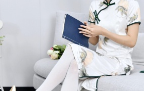 580/乐乐~【柔袜秀履】白袜高跟鞋,玉足展雅韵,旗袍衬得步履皆风情