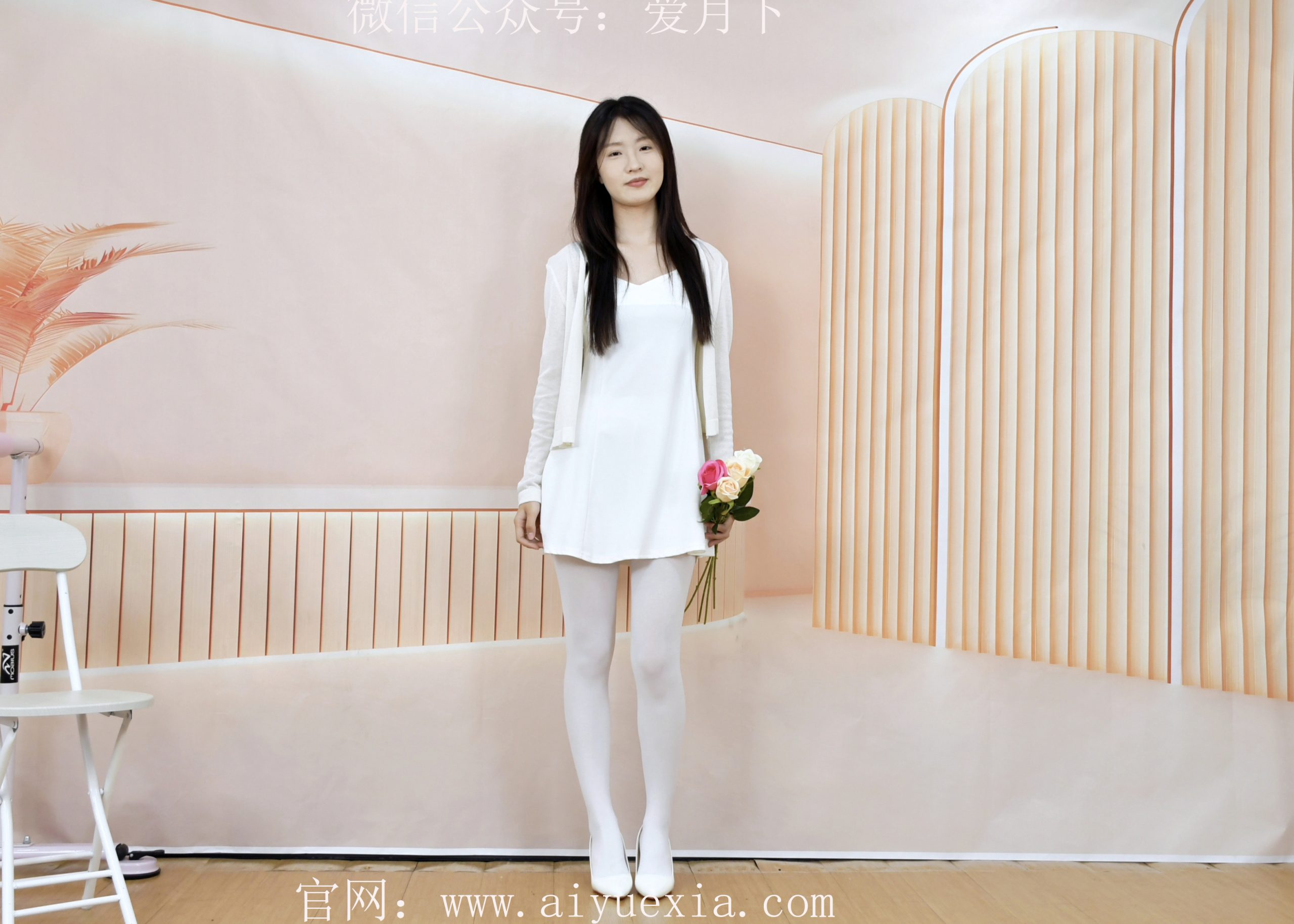 610/月月~【白裙白袜】白裙裹身，白袜衬足，白鞋曳清姿。