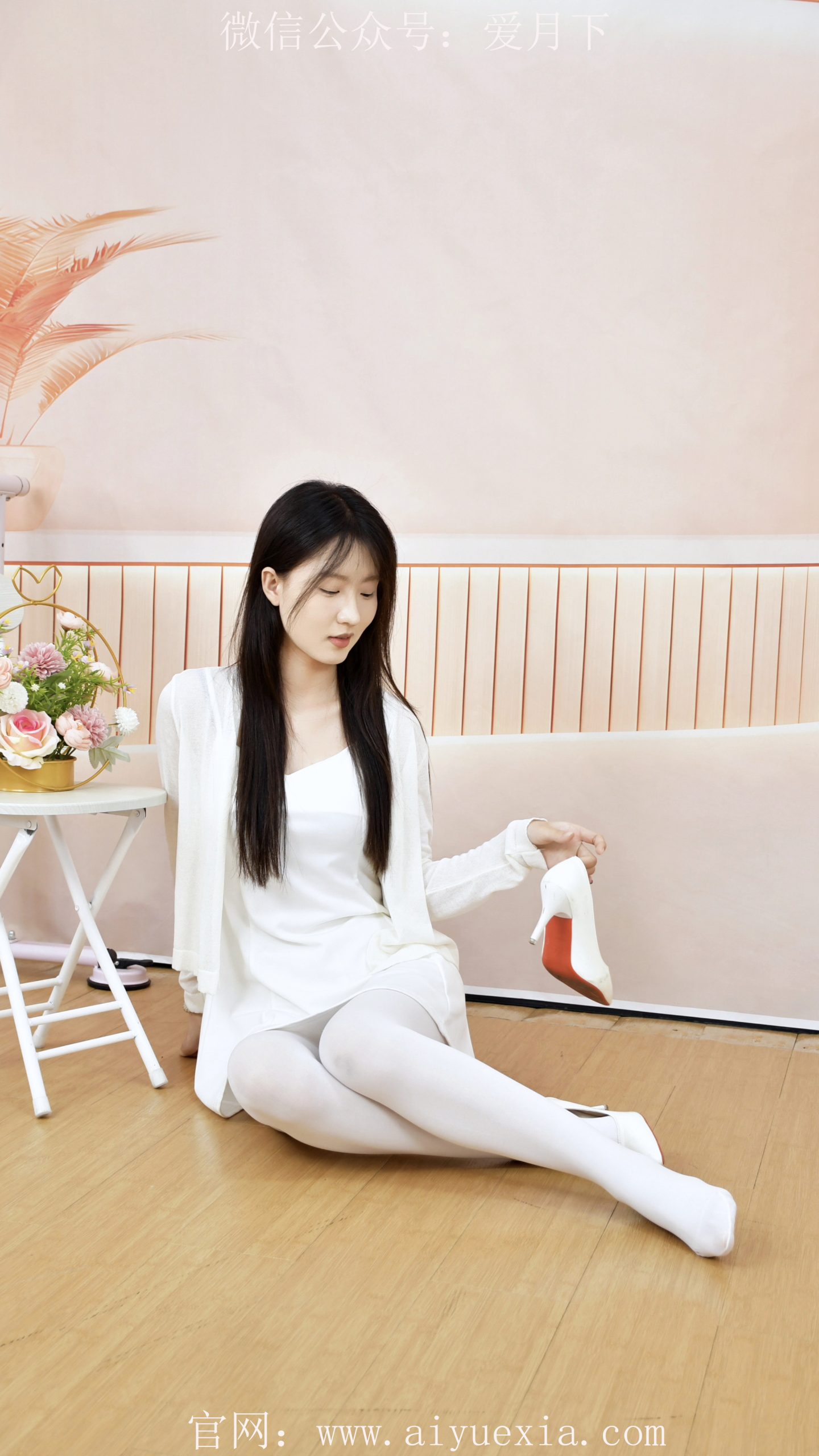 610/月月~【白裙白袜】白裙裹身，白袜衬足，白鞋曳清姿。