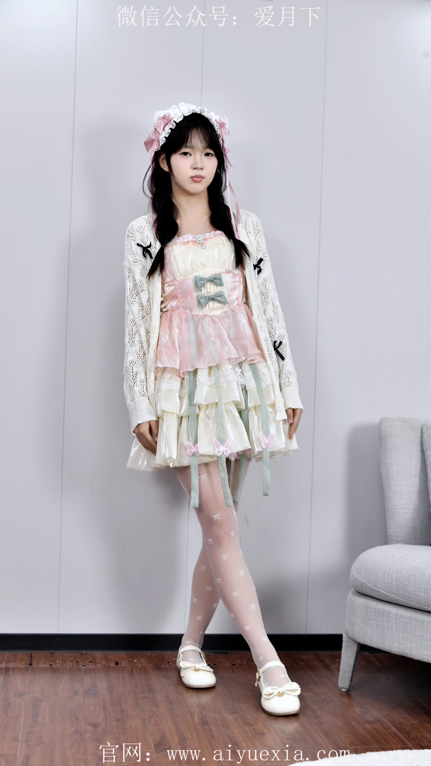 635/鑫鑫~【粉白Lolita裙】 暖窗映粉袜，玛丽珍踮脚娇甜。