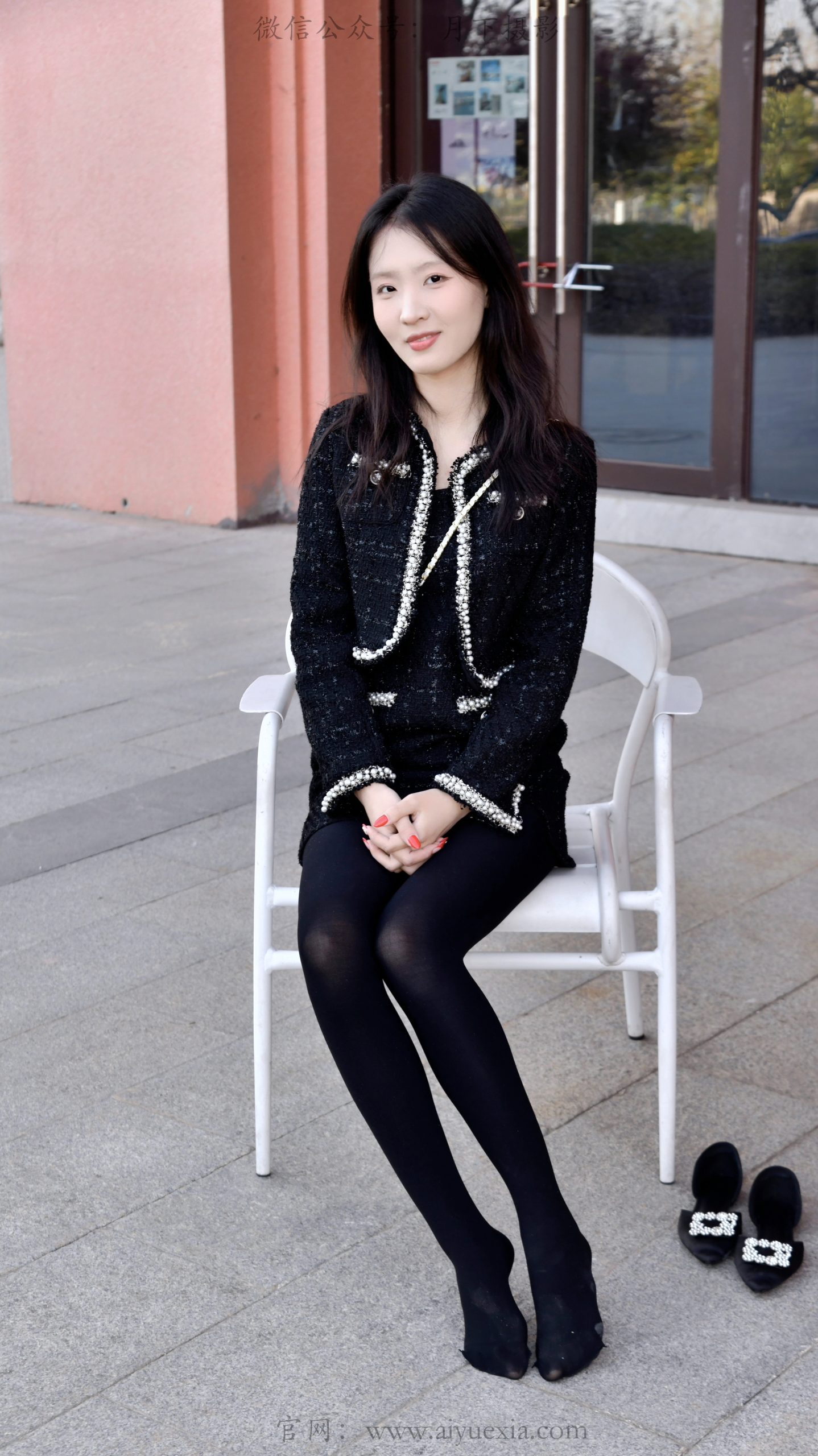 759/月月~【香风雅韵】黑丝小香风，街拍定格都市优雅通勤风。