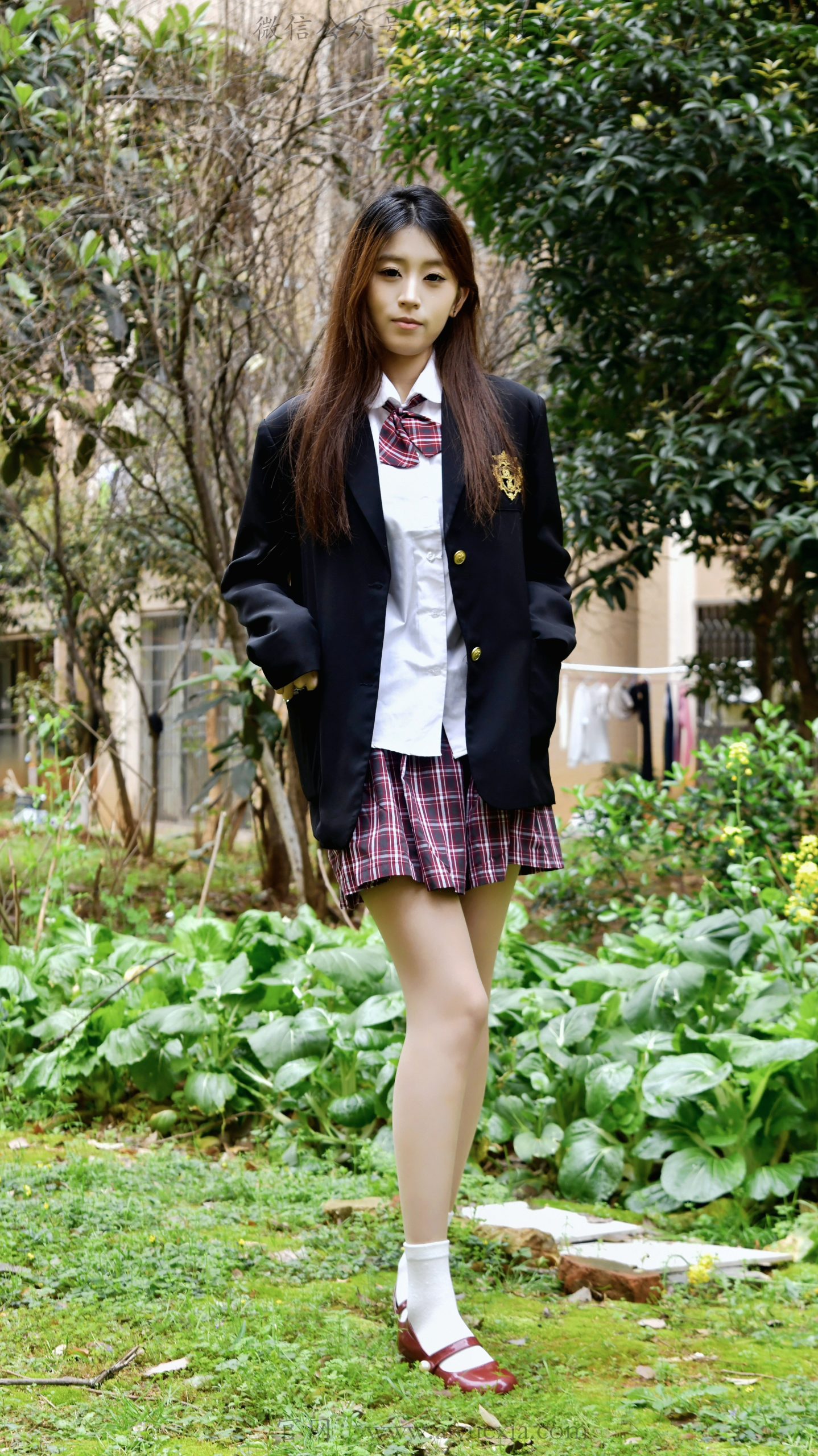 793/小清~【青森学苑】林间格裙漾清风，足间藏尽青春青涩。