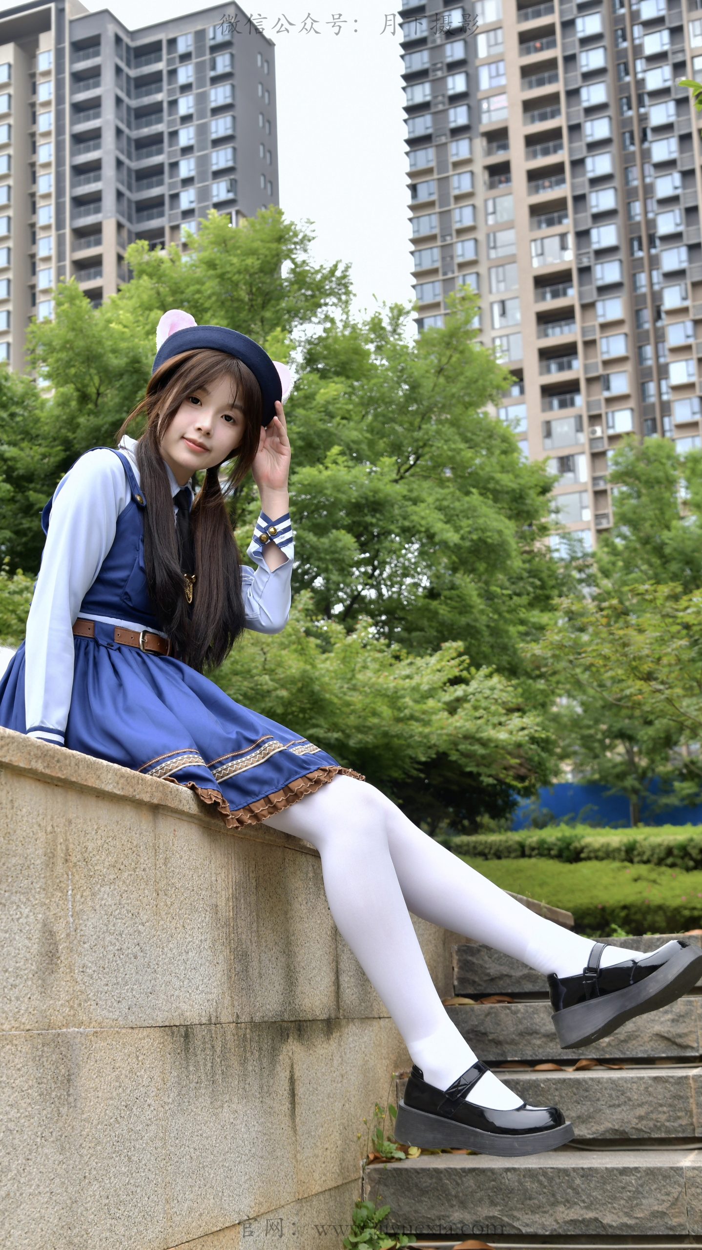 796/兔兔~【森系甜妹】林间学院风穿搭，叠袜软履藏满少女清甜。