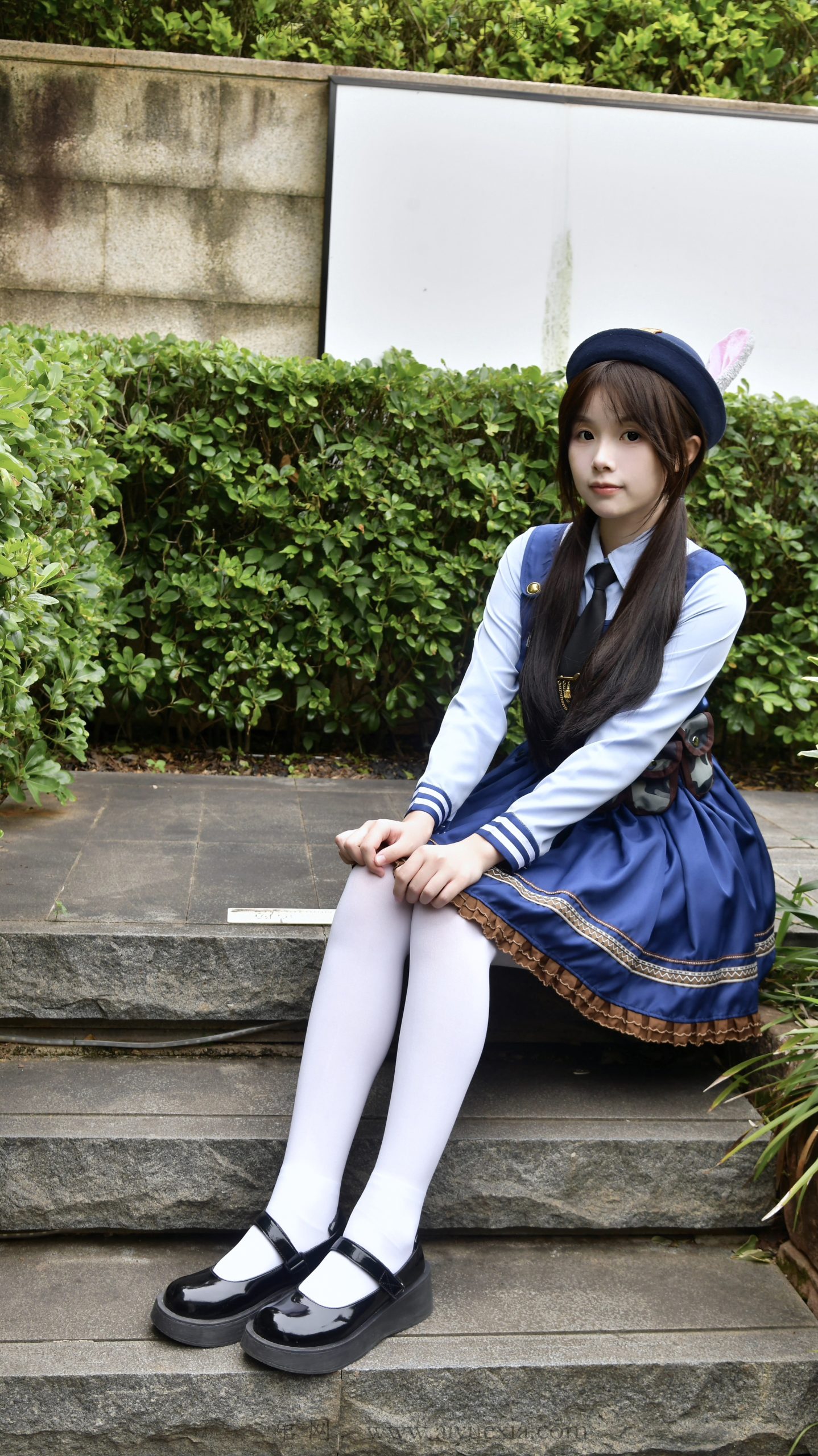796/兔兔~【森系甜妹】林间学院风穿搭，叠袜软履藏满少女清甜。