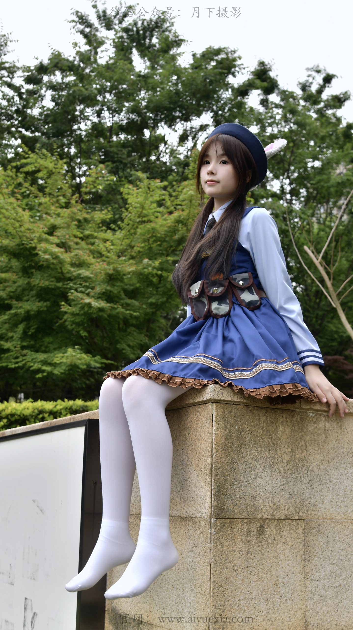 796/兔兔~【森系甜妹】林间学院风穿搭，叠袜软履藏满少女清甜。