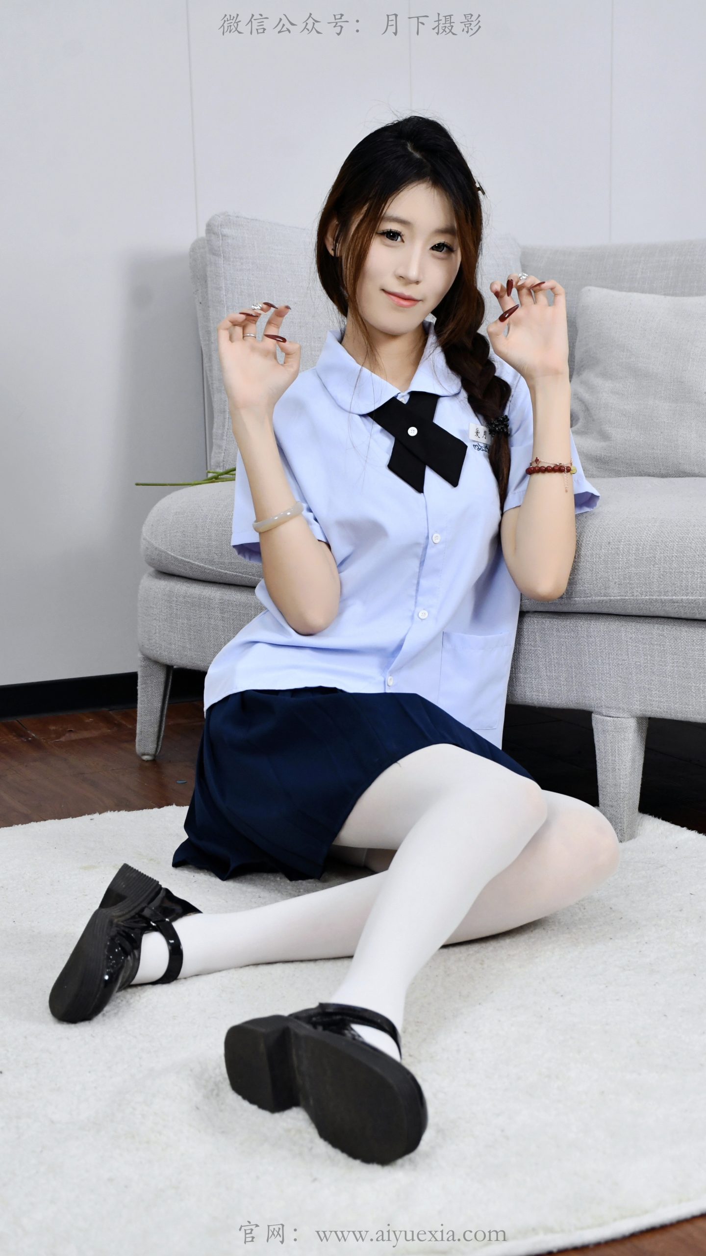896/小清~【学院清韵】校服厚白玛丽珍，捕捉少女鲜活的居家瞬间。