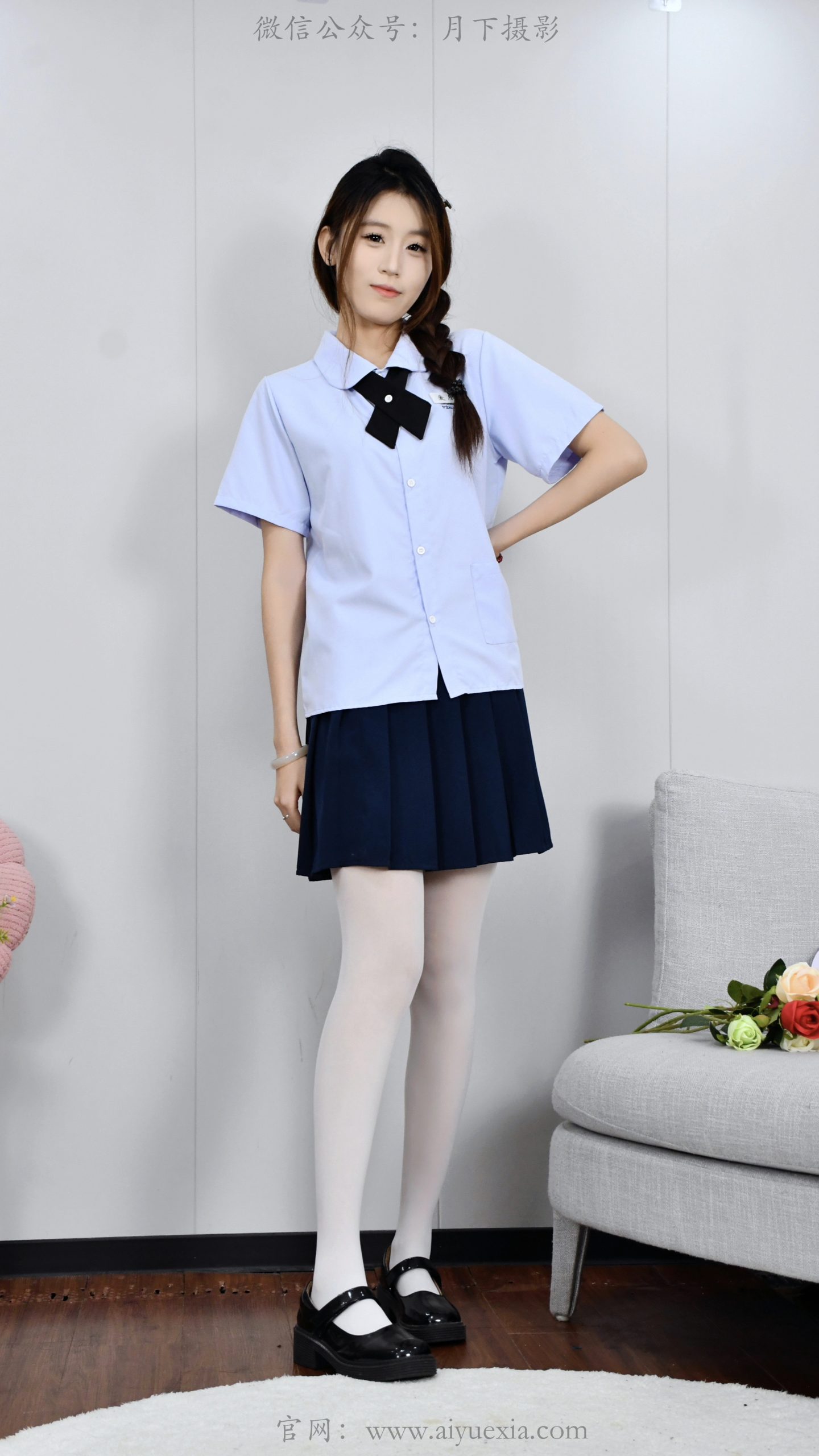 896/小清~【学院清韵】校服厚白玛丽珍，捕捉少女鲜活的居家瞬间。